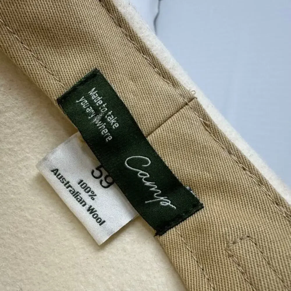Camp The Label Women’s Aubrey Hat in White Ivory Size 59 cm (Adult XL)‎